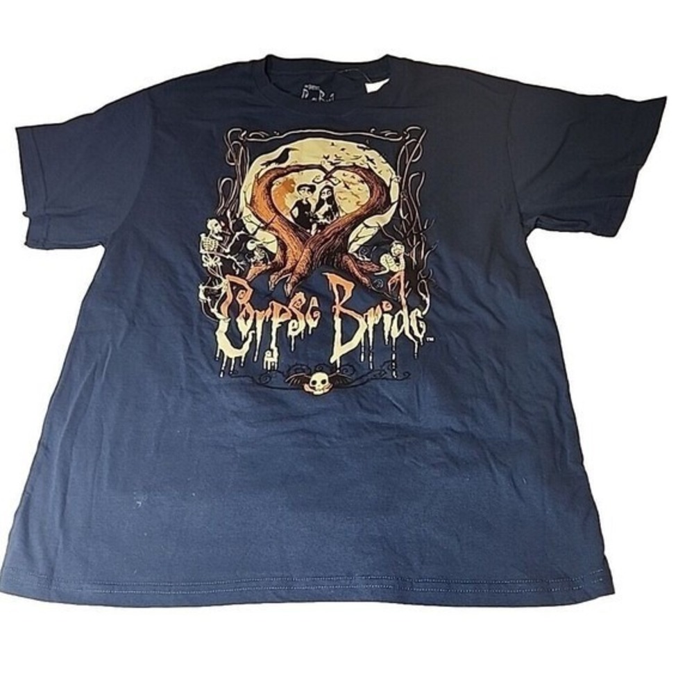 Tim Burton's Corpse Bride Graphic T-Shirt Size 2XL/XXG Dark Blue